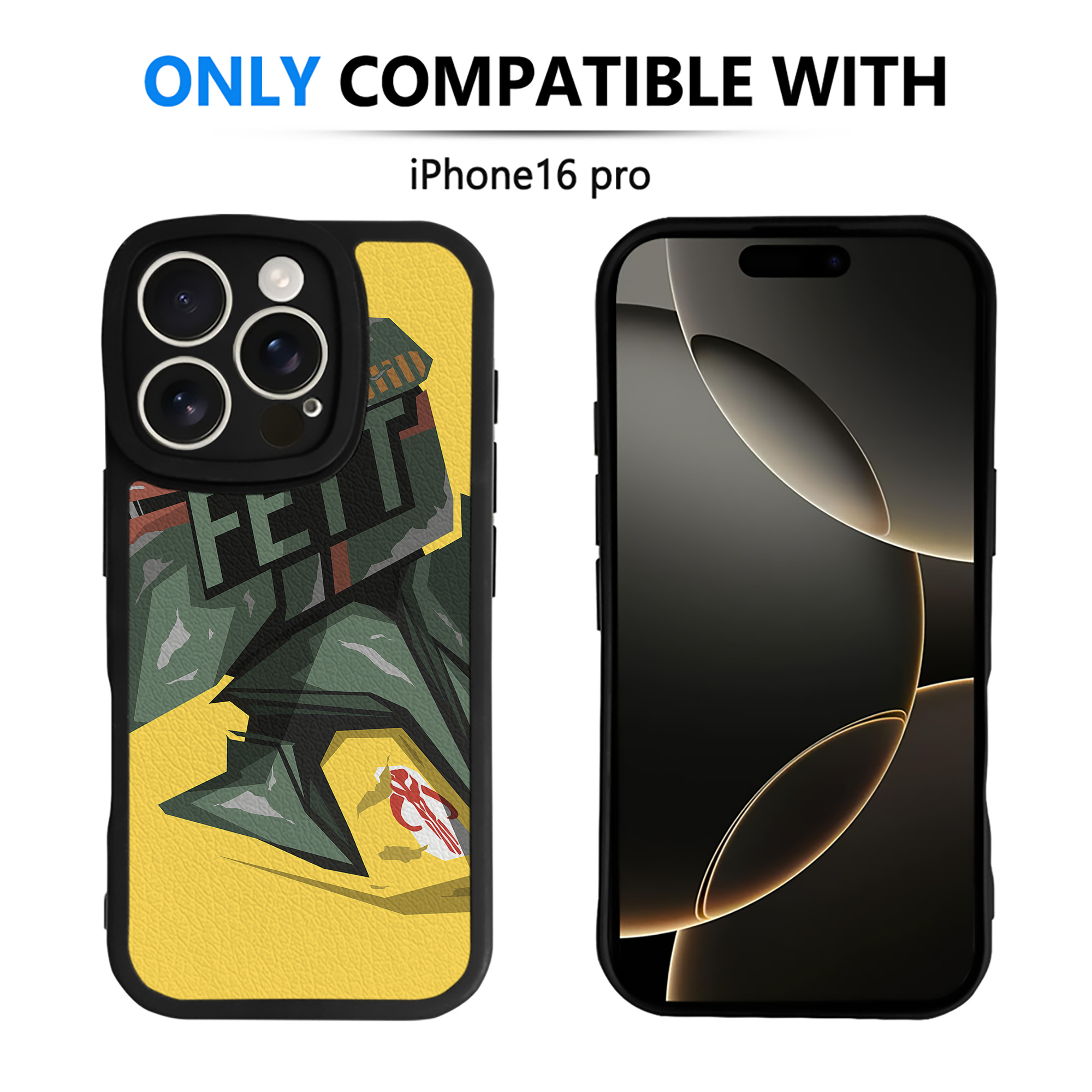（画像用） スター・ウォーズ Star Wars 【iPhone 16シリーズ対応】シリコンスマホケース（レザー調） 材質：シリコン